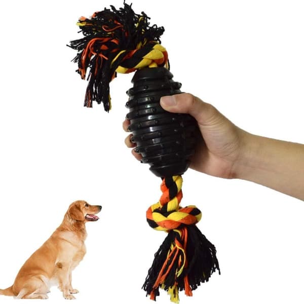 Dette hundetyggespil er lavet af TPR-materiale og er holdbart, sikkert og KLB