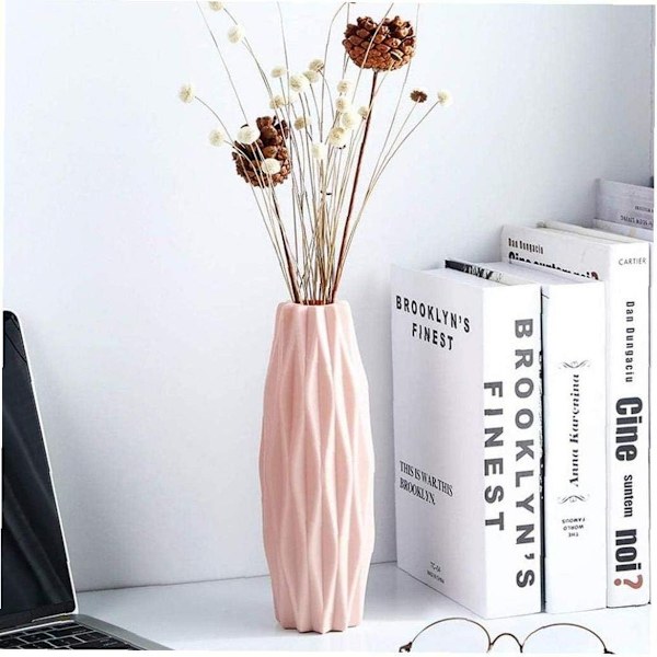 Nordisk Imitation Blomsterpot Origami Plast Vase Flaske Stue Kerne
