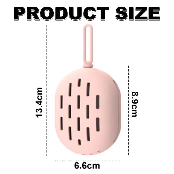 Sminksvampshållare för resor, silikon Beauty Blender rosa KLB