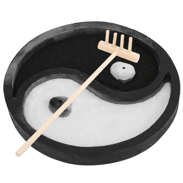 Vit och svart buddhistisk stämningslykta KLB