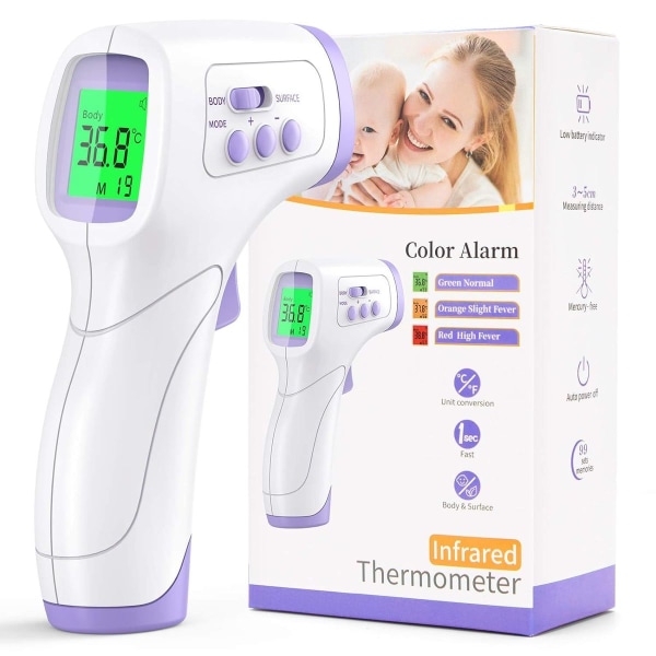 Febertermometer til babyer, børn og voksne, pandetermometer