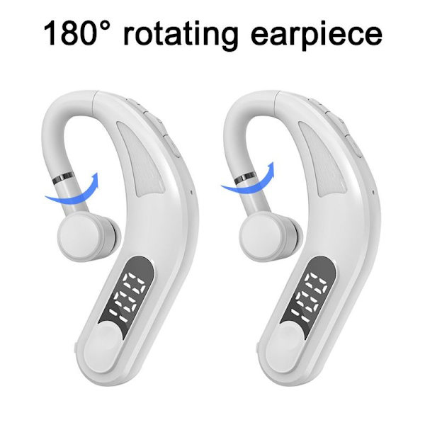 Bluetooth-headset V5.2 Bluetooth-hörlurar med mikrofon Vit