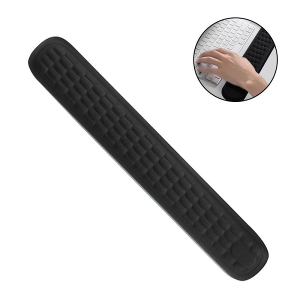 1 set svart memory foam handledsstöd för datortangentbord