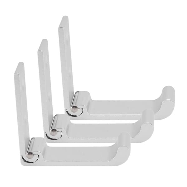 3-delt foldbart knagerække i aluminiumlegering, foldbar vægkrog KLB