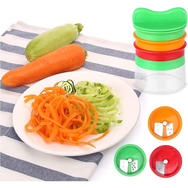 fabquality 3-bladig spiral skärare hand för grönsaksspaghetti potatis - med KLB