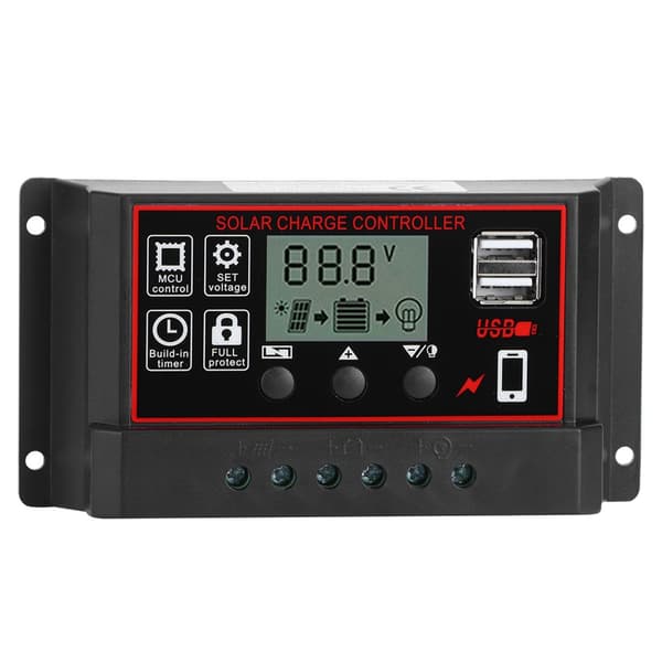 30A solcellelader digital display fotovoltaisk KLB