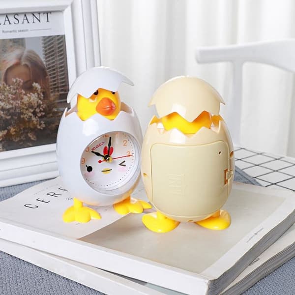 2 stk. RP001 Cartoon Eggshell Kylling Vækkeur Studerende Gave Børneværelse