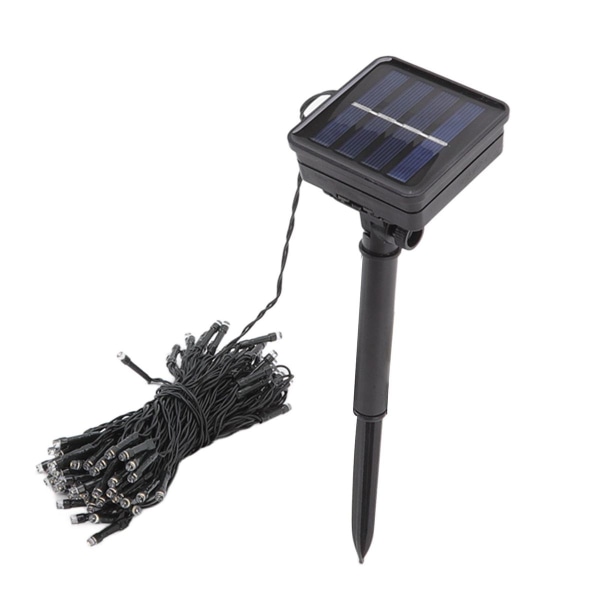 Solcelledrivne lysslynger dekorative 100 LED 8 moduser IP65 vanntett KLB