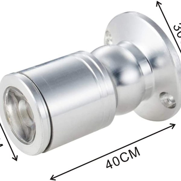 Mini infälld spotlight för skyltfönster, LED mini spotlight, ytmonterad takspotlight 1 W LED