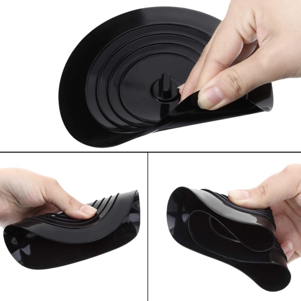 Silikonbadpropp Vaskpropp Kökspropp Diameter 15cm, Lämplig för Kök, Badrum och Tvättstuga Allmän Avloppspropp, Svart