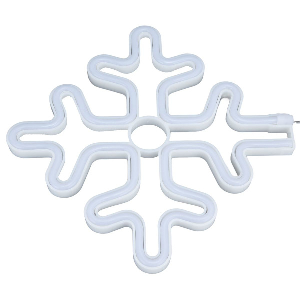 70 tum Neon Skylt Romantisk Jul Snöflinga Batteri USB KLB