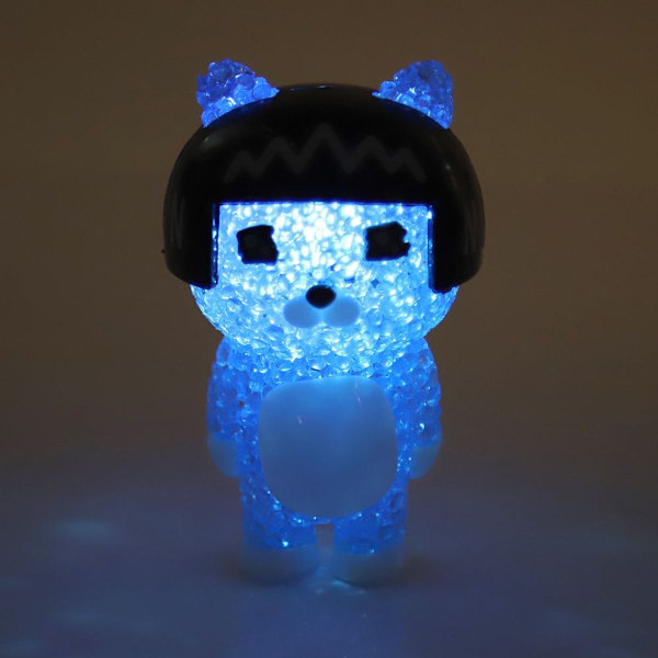 Jule LED Natlampe Mini Legetøj Farve Lys Sød Kat Gave KLB