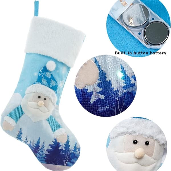 4-pack 18\" LED-julstrumpor med lampor KLB