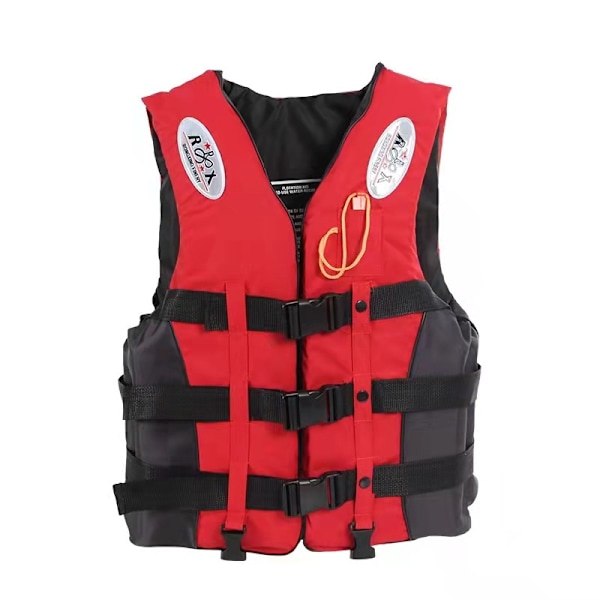 Flytväst, flythjälpväst, simväst, lämplig för fiske, segling, surfing, rodd, kajakpaddling, vattensporter, röd XXXL KLB
