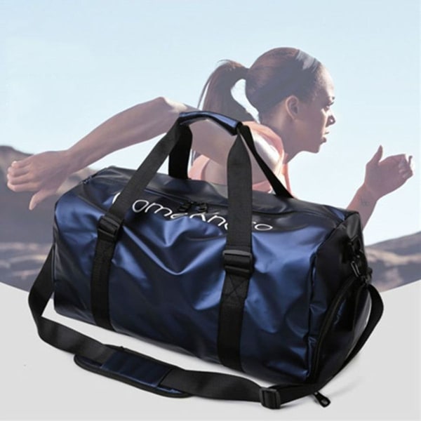 B-316 Large Capacity Shiny Surface Waterproof Sports Bag Travel Bag (r