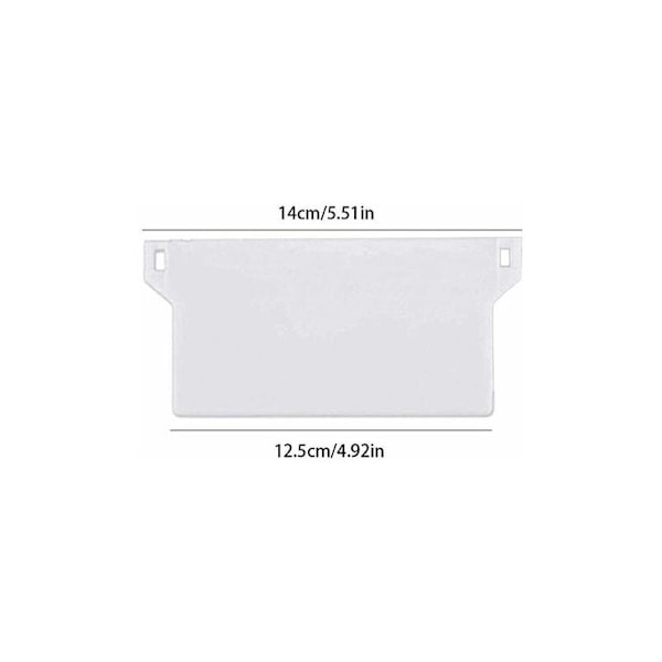 10 stk California Blind Vektplate Vertikal Blind Ballast Vekt Vertikal Blind Ballast Plate 127mm Hvit Reservedel KLB
