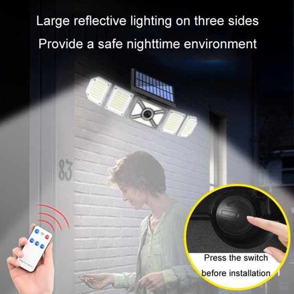 5 hoder solcellelys utendørs hagelys menneskekropp LED-sensorlys (TY1