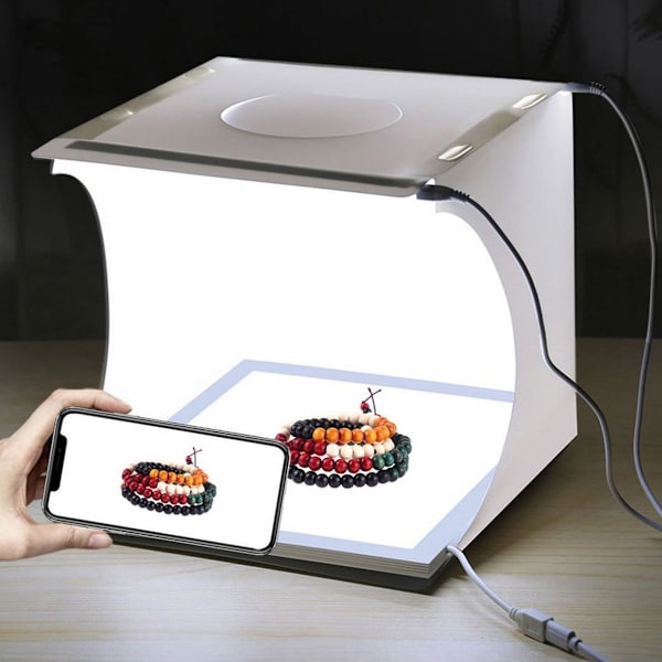 Valokuvastudion valokotelo, mini LED-valokuvaus varjoton valaisinlamppu paneelilevy
