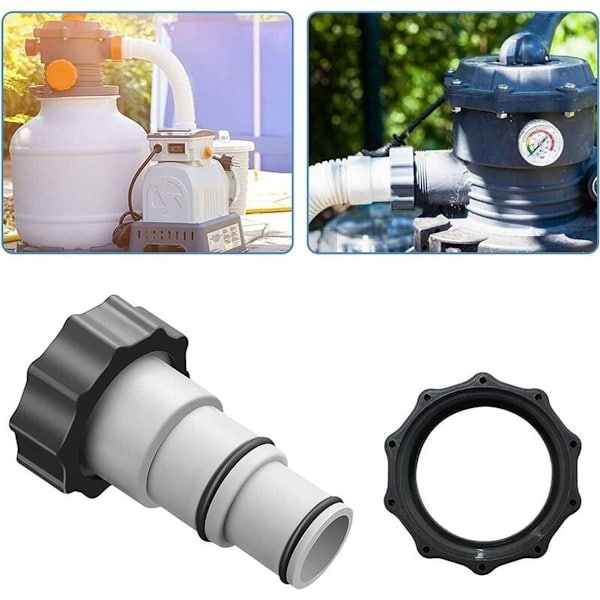 Pool slange adapter A til Intex swimmingpools, pool slange adapter med 38 mm og
