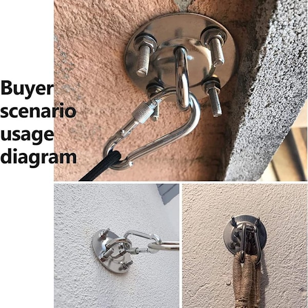 Takkrokar, hängmatta, hängstol (2-pack)