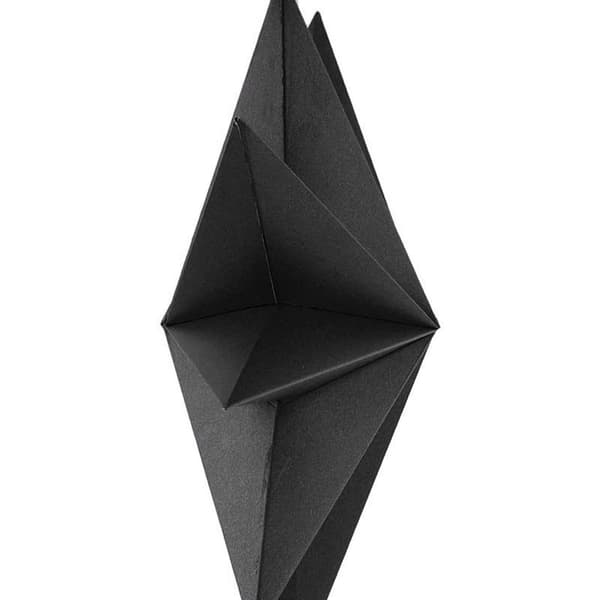 Foldbare stjerner, 30 cm 9 punkter poinsettia papir stjerner sæt til juletræ KLB