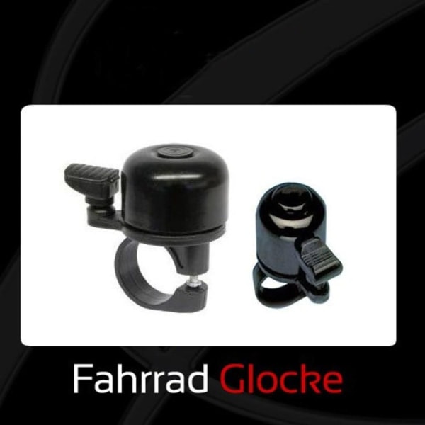 T3 Black Glo Mini Bell Cykelklocka Hög och Ljus Klocka KLB