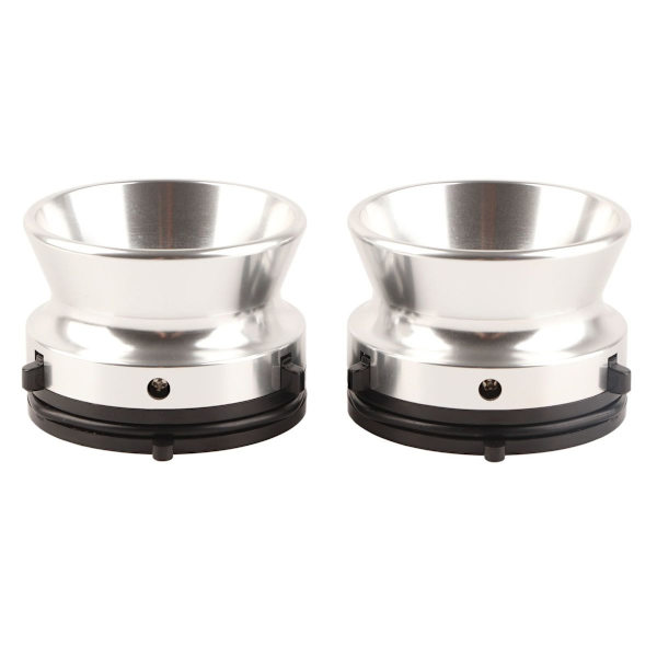 Par af professionelle polerede aluminium NAB hub-adaptere KLB