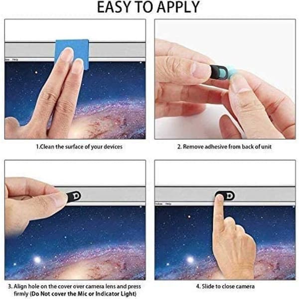 Sæt med 6 webcam-covers, skydekamera-covers, ultra tynde webcam-covers