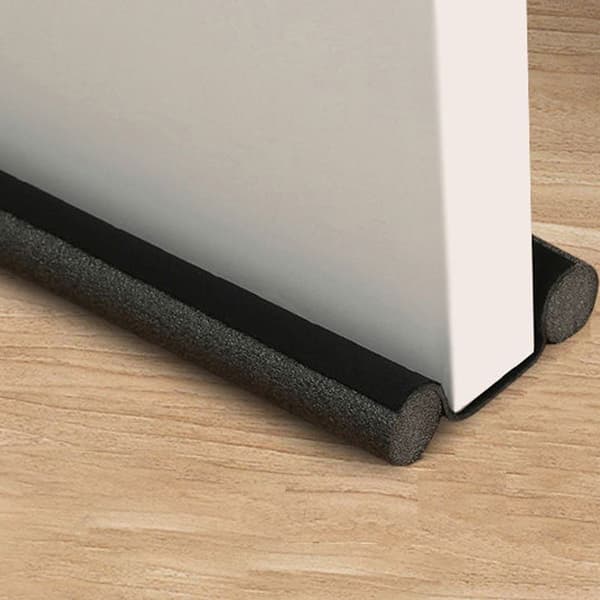 Under Door Draft Excluder, GapDraft Bottom Door Draft Stopper, Sort