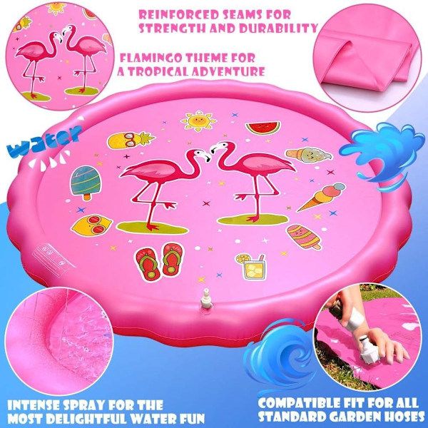 Lekmatta, utomhusfest stänkskydd för flamingo KLB
