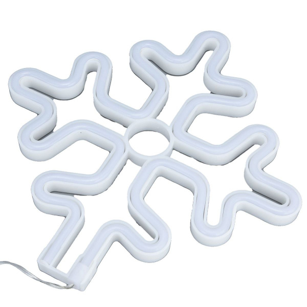 70 tum Neon Skylt Romantisk Jul Snöflinga Batteri USB KLB