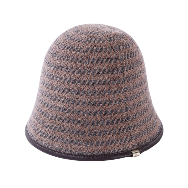Vinterhink med hink i ull, stickad cloche-hatt, varm virkad hatt, utomhusmodell 3 KLB