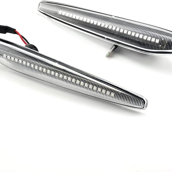 2-pack LED-varselljus dynamisk bärnsten för Alfa Romeo 159, Sportwagon (vit) KLB