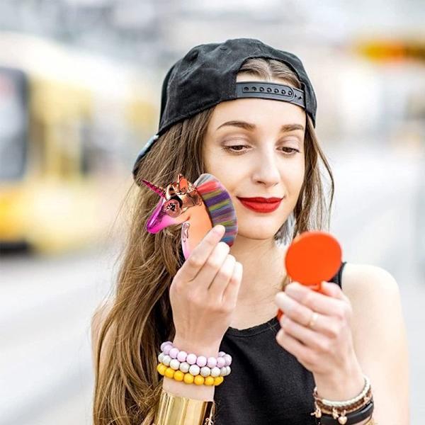 Enhörnings sminkborste Enhörnings concealer Blandning foundation Flerfärgad