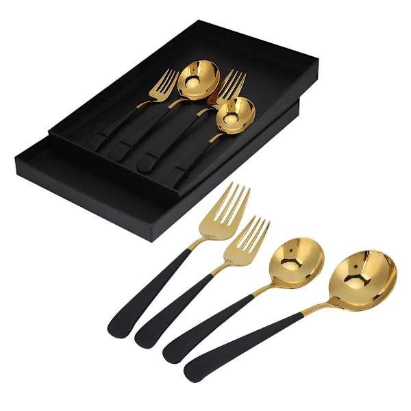 Rustfrit stål bestiksæt, spiseske, gaffel, retter KLB