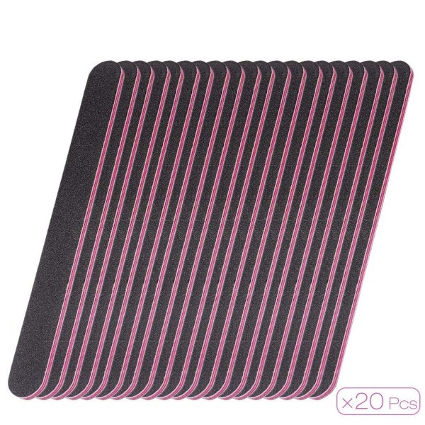 100 stk. Professionelle neglefile, dobbeltsidede neglefile 100/180, KLB
