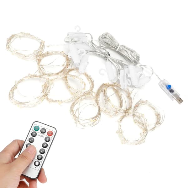 280 LED-lysslynge USB 8 lysmoduser Dekorativt vindu KLB