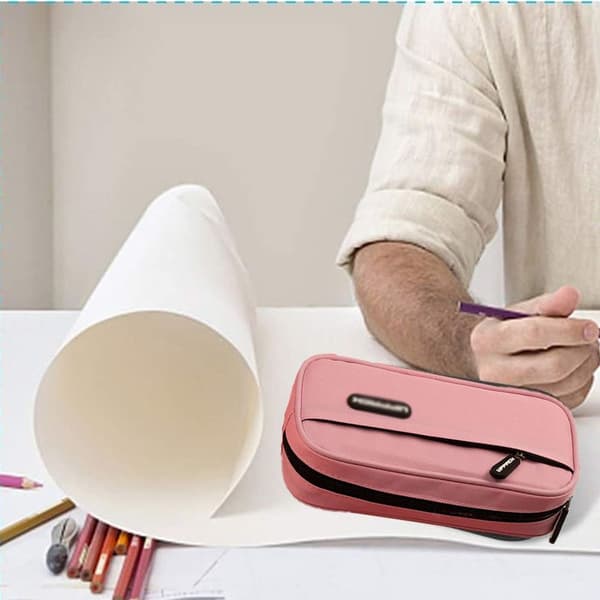 Pen Bag Simple Primary School Secondary School Pink KLB