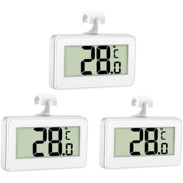 3X Kylskåpstermometer Digital termometer Frystermometer Kylskåp Rum Wa
