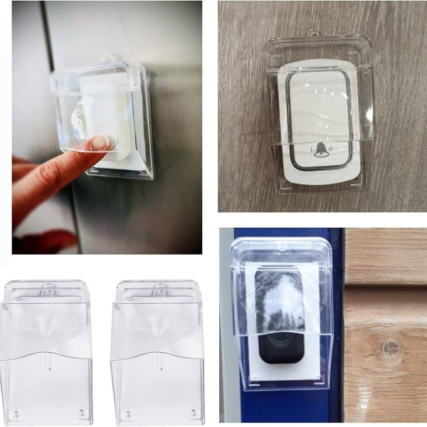 Vattentät dörrklockknappsskydd, transparent KLB