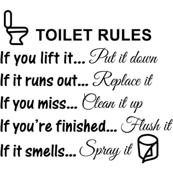 DIY Aftagelige Sjove Billeder, Mand og Kvinde, Toilet, Bad