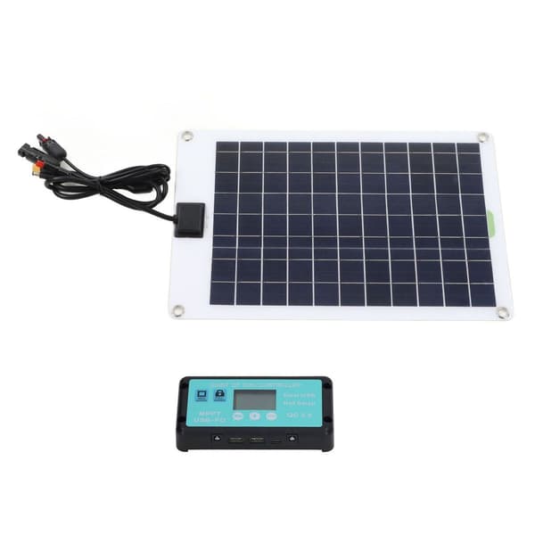 Solcellepaneler 1 for 5 50W Solcellepanel Batterilader med KLB