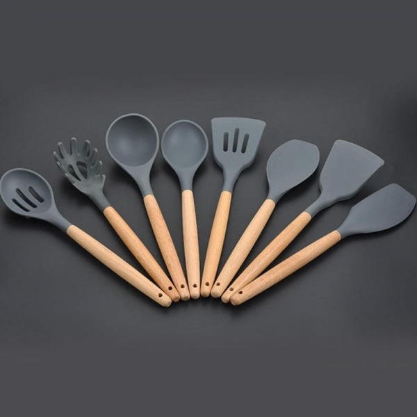 Silikon köksredskap set, 8 delar köksredskap,