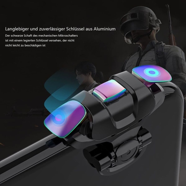 PUBG Mobile Game Trigger, PUBG Mobile Phone Trigger L1R1 Armor Style Colorful Pubg Game