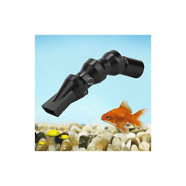 Akvarium Vattenpump Munstycke, Fisk Tank Vattenutloppsrör 360 Grader Roterande Munstycke Tornado Flat Duckbill Pump Tillbehör(25mm-Flat Duckbill) KLB