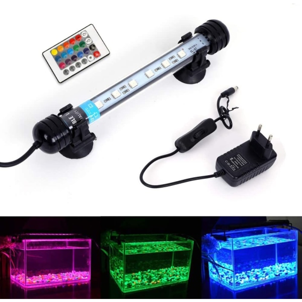 LED-akvaariovalaistus, vedenpitävä LED Dragon Fish -valaistus (18 cm, RGB)