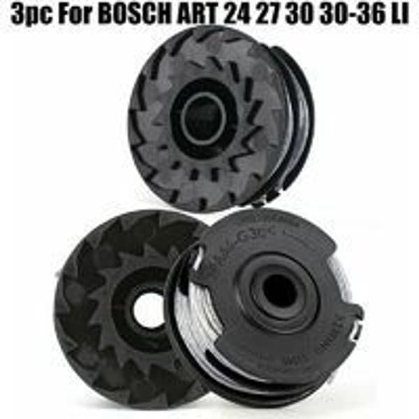Sett med 3 linjespoler til gresstrimmer Bosch Art 24 27 30 KLB