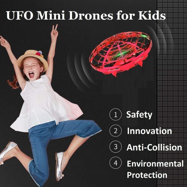 Håndbetjent drone til børn og voksne - Hands Free Mini KLB