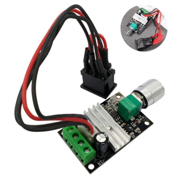 DC 6V 12V 24V 3A 80W DC-motorhastighetsregulator (PWM) justerbar