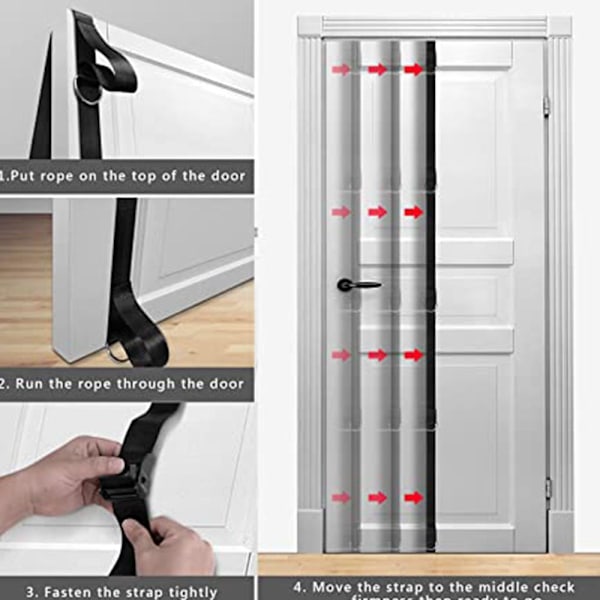 Dörrfäste för resistance band - bärbar accessoar